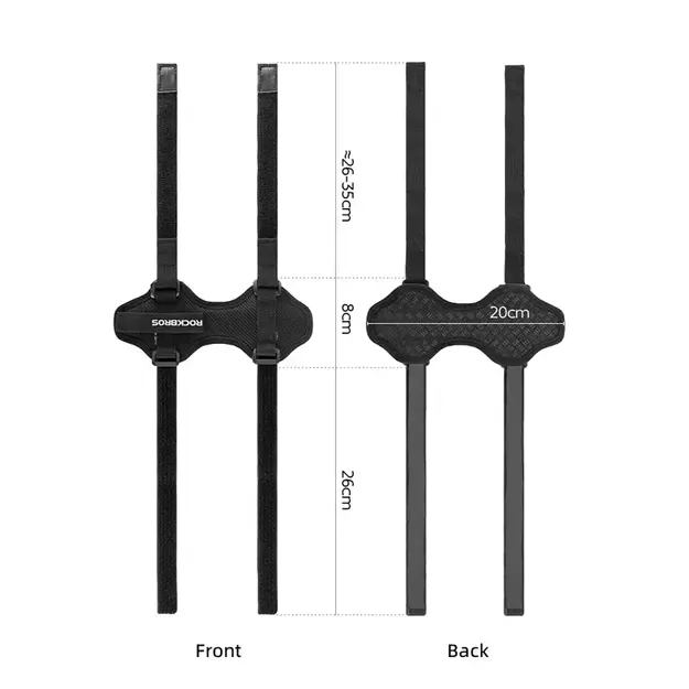 Rockbros 50210064001 bicycle strap with Velcro for Bluetooth speaker or water bottle - black 1
