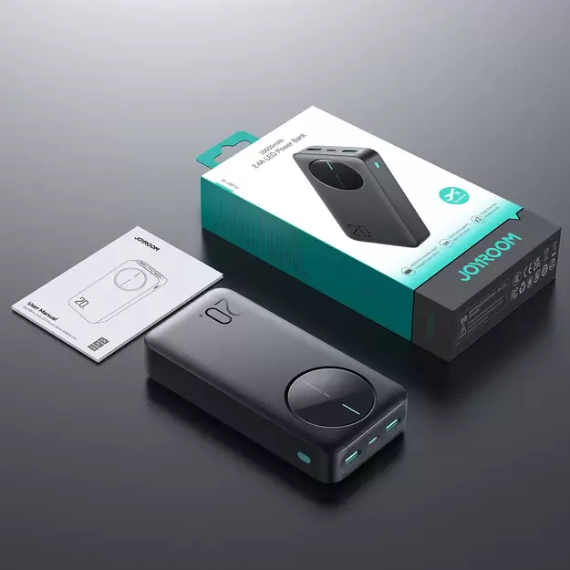 Powerbank Joyroom JR-PBF14 20000mAh 2.4A 2x USB-A 1x USB-C - black 6