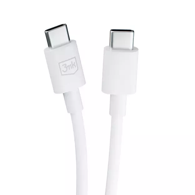 3mk Hyper Cable USB-C / USB-C 100W 1.2m - white 8