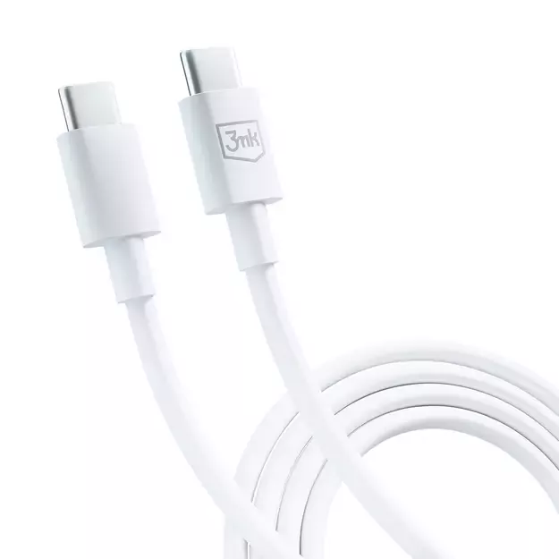3mk Hyper Cable USB-C / USB-C 100W 1.2m - white 6