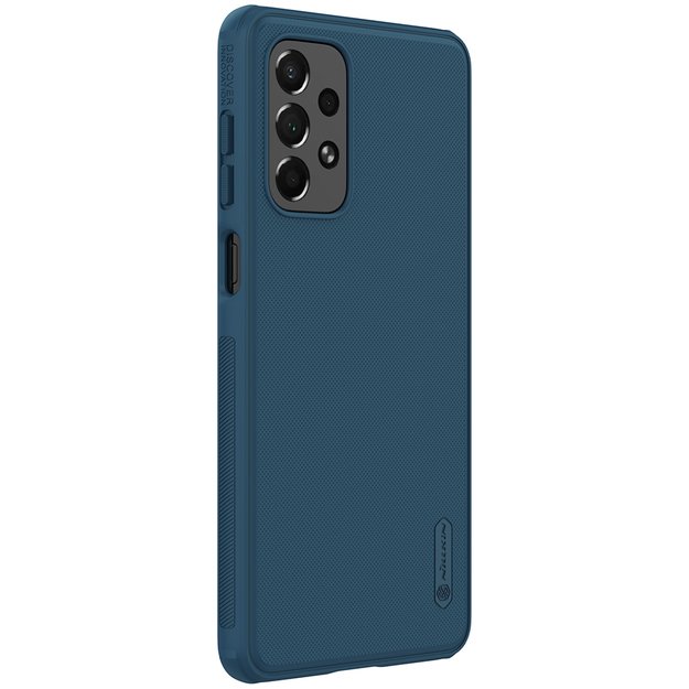 Nillkin Super Frosted Shield Pro durable case cover for Samsung Galaxy A73 blue 3