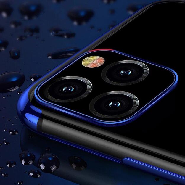 Clear Color case gel cover case with metallic frame Xiaomi Redmi Note 11 Pro 5G / 11 Pro blue 2