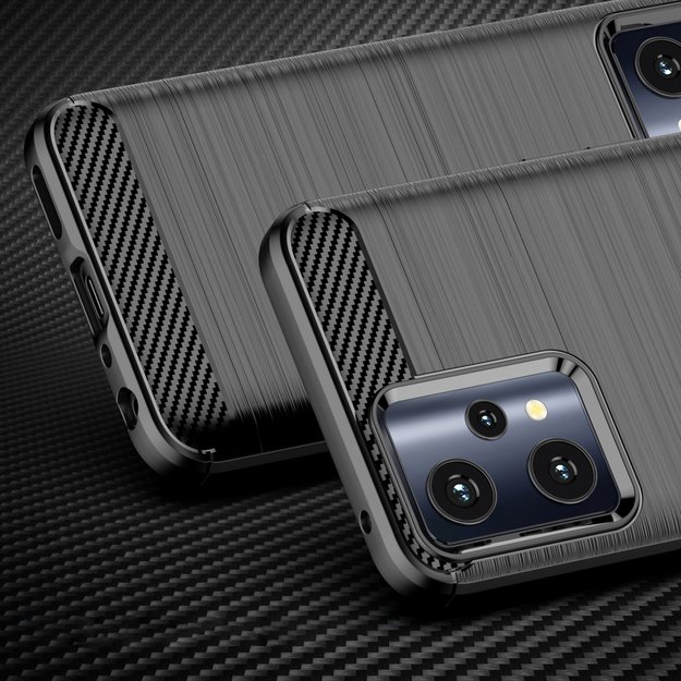 Carbon Case Flexible Cover Realme 9 Pro black 9