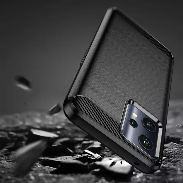 Carbon Case Flexible Cover Realme 9 Pro black 8