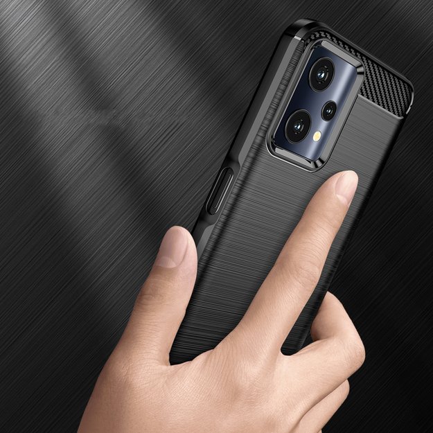 Carbon Case Flexible Cover Realme 9 Pro black 10