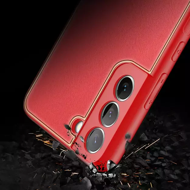 Dux Ducis Yolo elegant cover made of ecological leather for Samsung Galaxy S22 + (S22 Plus) red 11