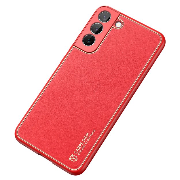 Dux Ducis Yolo elegant cover made of ecological leather for Samsung Galaxy S22 + (S22 Plus) red 21