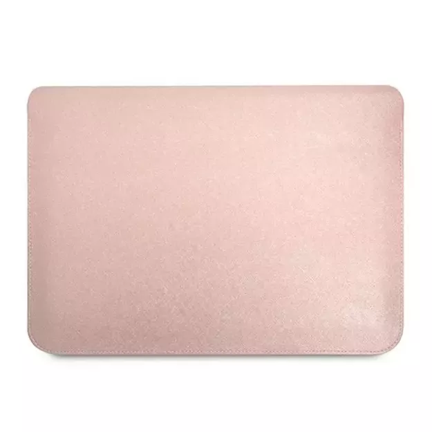 Guess Saffiano Triangle Logo case for a 14&quot  laptop - pink 2