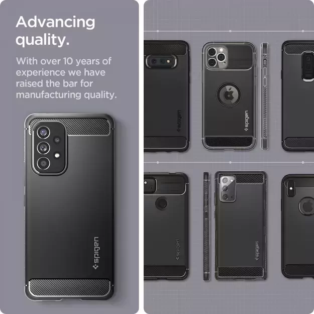 Spigen Rugged Armor Case for Samsung Galaxy A53 5G - Matte Black 4