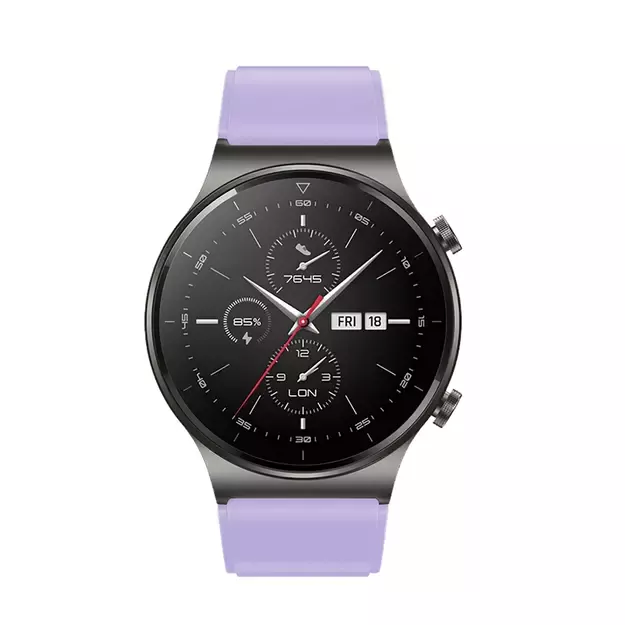 Silicone Strap for Huawei Watch GT 2 / 3 / 4 / 2 Pro / 3 Pro / 4 Pro / GT 2e - Purple 7