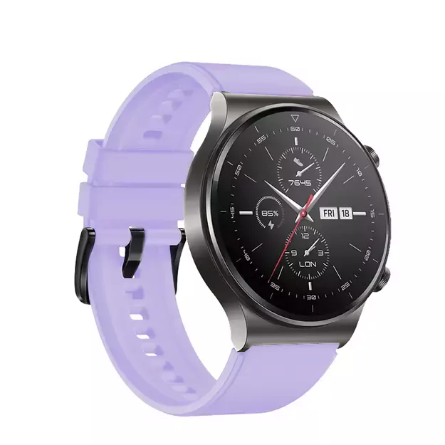 Silicone Strap for Huawei Watch GT 2 / 3 / 4 / 2 Pro / 3 Pro / 4 Pro / GT 2e - Purple 6