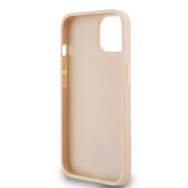 DKNY Leather Checkered Mono Pattern &amp  Printed Stripes case for iPhone 15 / 14 / 13 - pink 6