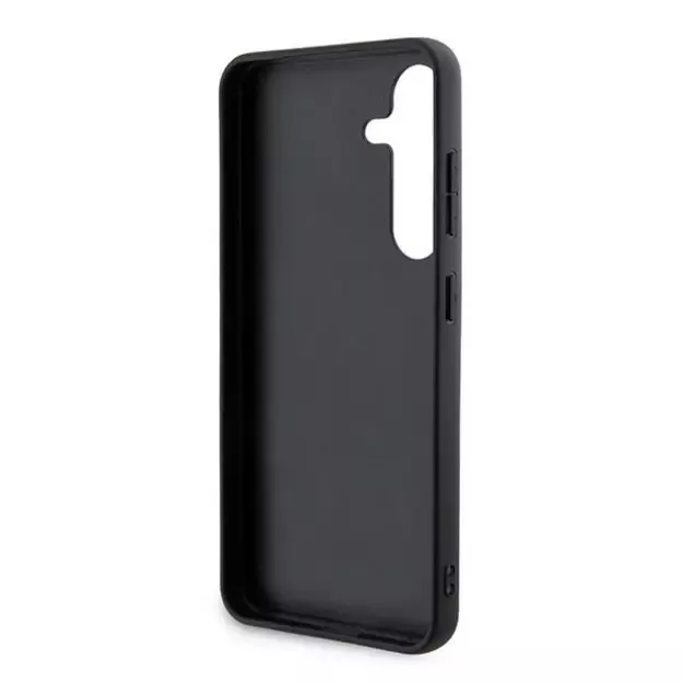 DKNY Leather Checkered Mono Pattern &amp  Printed Stripes Case for Samsung Galaxy S24 - Black 6