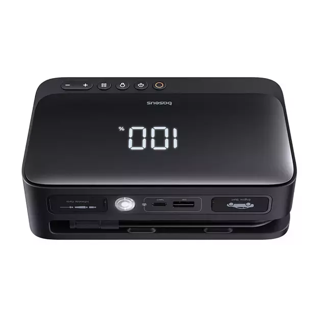 Jump starter Baseus Super Energy BS-CH013 4in1 600A with flashlight / powerbank 6000mAh / compressor - black 2