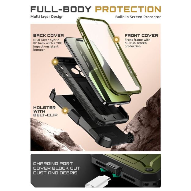 Supcase UB Pro Case for iPhone 17 Pro Max - Green 2