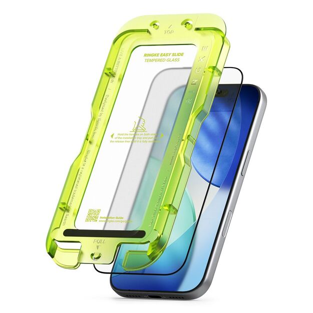 Ringke Easy Slide 2-pack tempered glass for iPhone 17 Pro Max - black 1