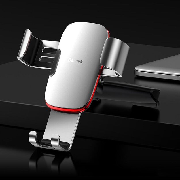 Baseus Metal Age Gravity Car Mount Metal Gravity Car Mount for CD Slot Black (SUYL-J01) 21