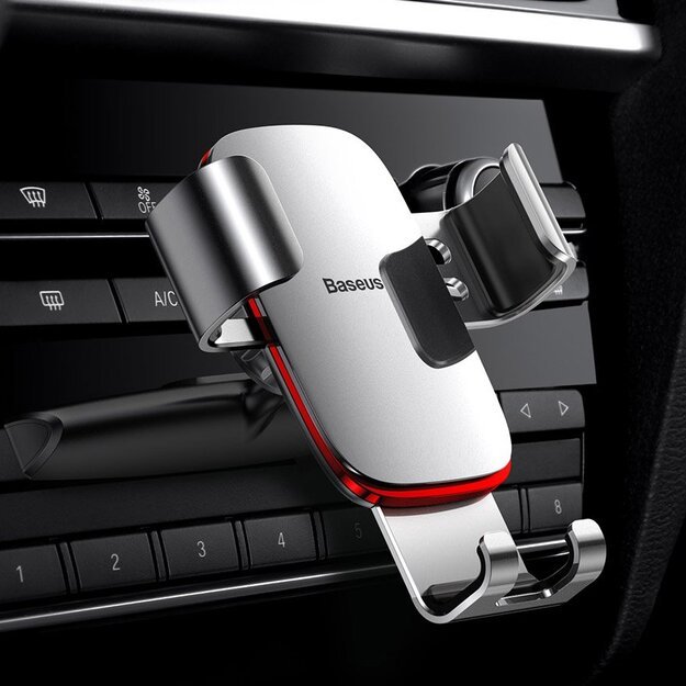 Baseus Metal Age Gravity Car Mount Metal Gravity Car Mount for CD Slot Black (SUYL-J01) 17