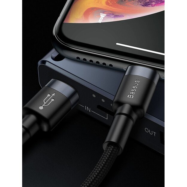Baseus CATLKLF-G1 Lightning - USB-C PD QC cable 18W 480Mb/s 1m - black and gray 13