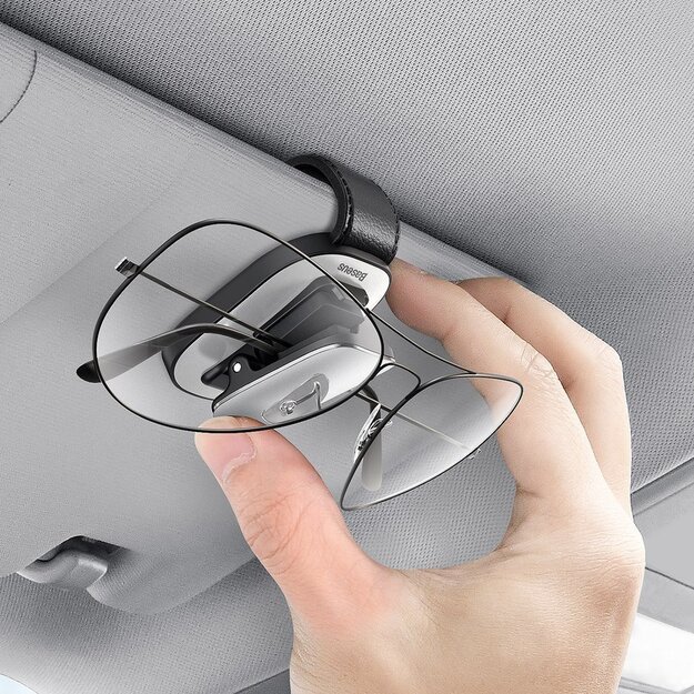 Baseus Car Holder Glasses Clip Silver (ACYJN-B0S) 6