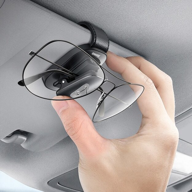 Baseus Car Holder Glasses Clip Silver (ACYJN-B0S) 8