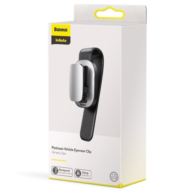 Baseus Car Holder Glasses Clip Silver (ACYJN-B0S) 20