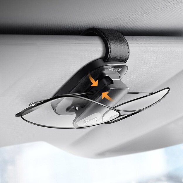 Baseus Car Holder Glasses Clip Silver (ACYJN-B0S) 12