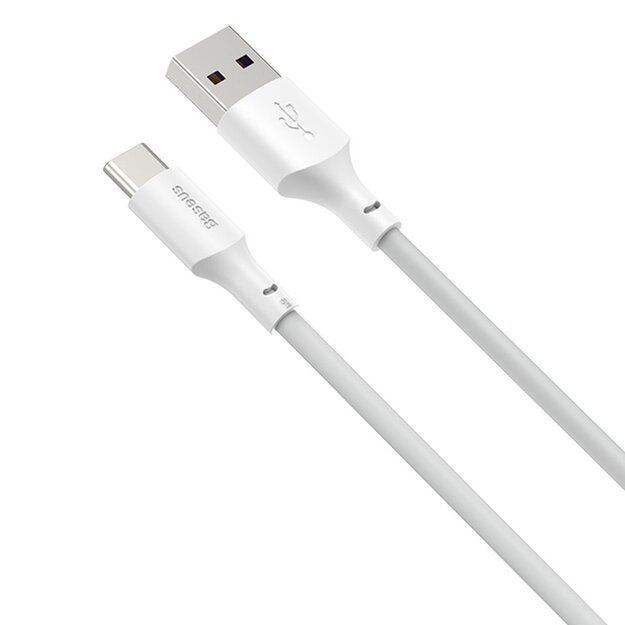 Baseus 2x USB-A - USB Type C cable fast charging Quick Charge 40 W 5 A 1.5 m - white (TZCATZJ-02) 1