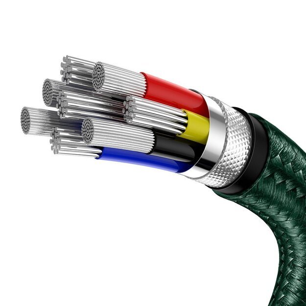 Baseus Cafule Series Metal Data USB-C / USB-C PD QC SCP 100W 5A 2 m cable - green 6