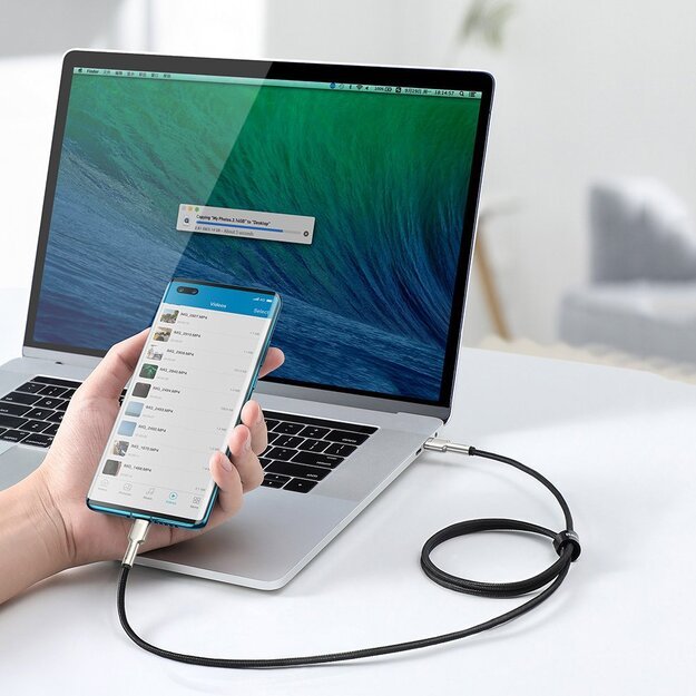 Baseus Cafule Series Metal Data USB-C / USB-C PD QC SCP 100W 5A 2 m cable - green 13
