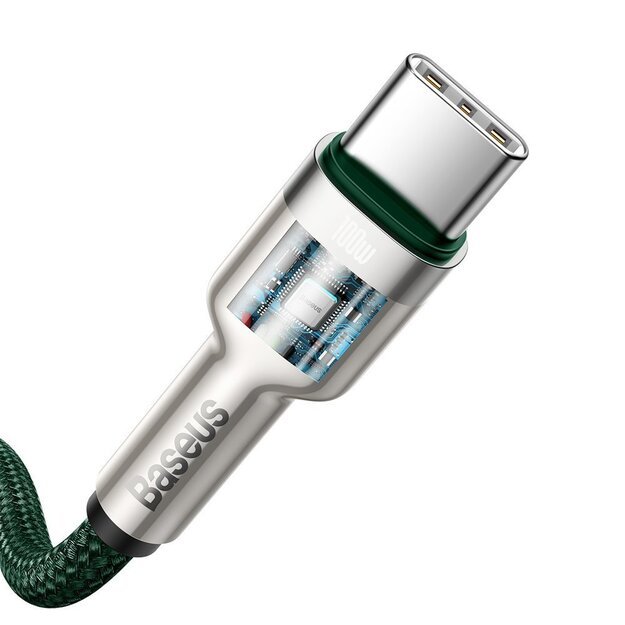 Baseus Cafule Series Metal Data USB-C / USB-C PD QC SCP 100W 5A 2 m cable - green 3