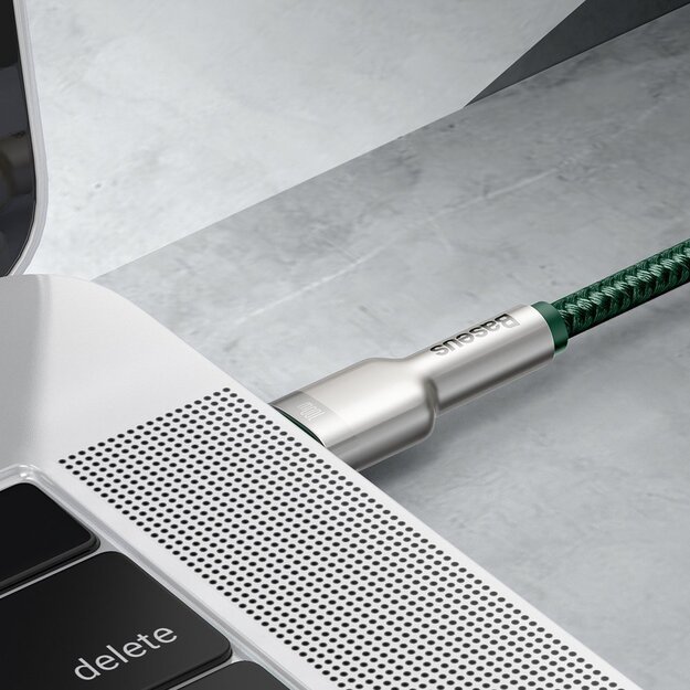 Baseus Cafule Series Metal Data USB-C / USB-C PD QC SCP 100W 5A 2 m cable - green 8