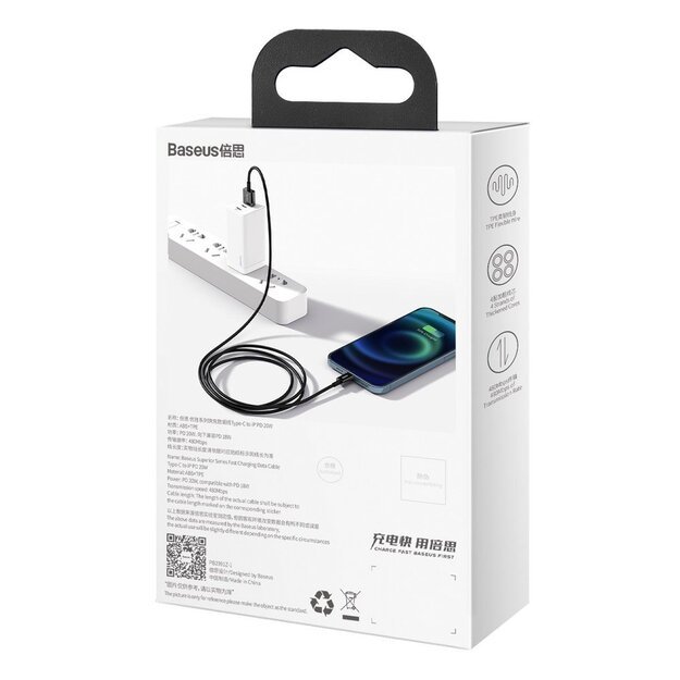 Baseus Superior USB - Lightning cable 2.4 A 2 m black (CALYS-C01) 5