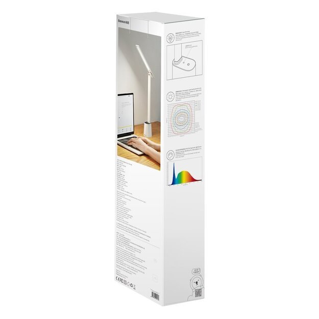 Baseus Smart Eye rechargeable folding reading desk LED lamp (Smart Light) white (DGZG-02) 6