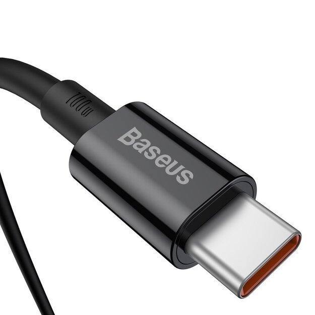 Baseus CATYS-B01 USB-C - USB-C PD QC FCP cable 100W 5A 480Mb/s 1m - black 5
