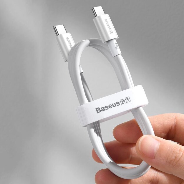 Baseus CATYS-B01 USB-C - USB-C PD QC FCP cable 100W 5A 480Mb/s 1m - black 2