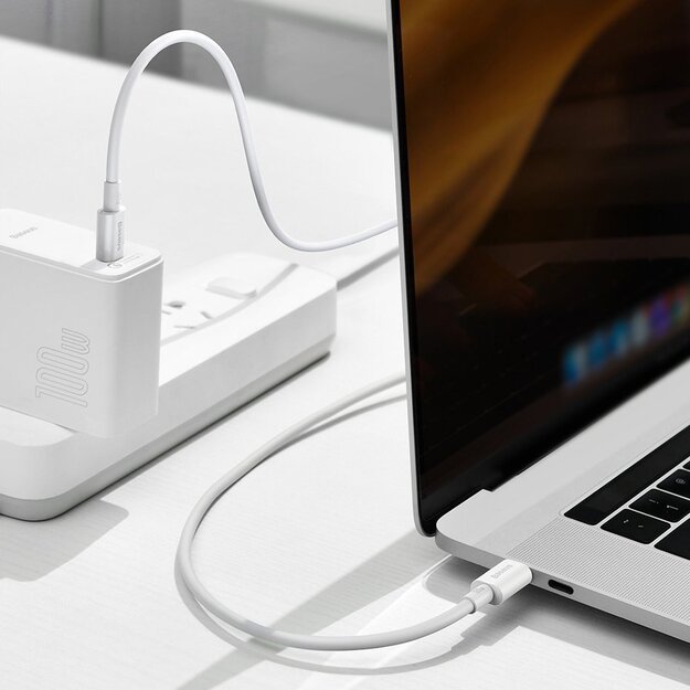 Baseus CATYS-B01 USB-C - USB-C PD QC FCP cable 100W 5A 480Mb/s 1m - black 17