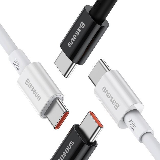 Baseus CATYS-B01 USB-C - USB-C PD QC FCP cable 100W 5A 480Mb/s 1m - black 3