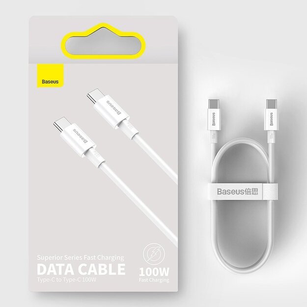 Baseus CATYS-B01 USB-C - USB-C PD QC FCP cable 100W 5A 480Mb/s 1m - black 4