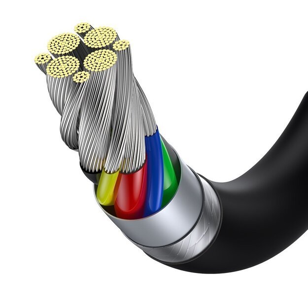Baseus CATYS-B01 USB-C - USB-C PD QC FCP cable 100W 5A 480Mb/s 1m - black 10