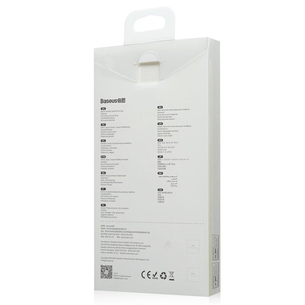 Baseus Simple Series Case transparent gel case for iPhone 13 Pro Max transparent (ARAJ000202) 5
