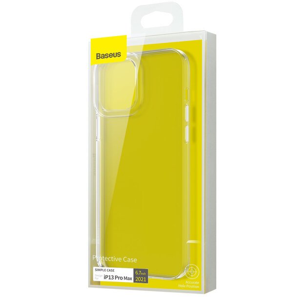 Baseus Simple Series Case transparent gel case for iPhone 13 Pro Max transparent (ARAJ000202) 4