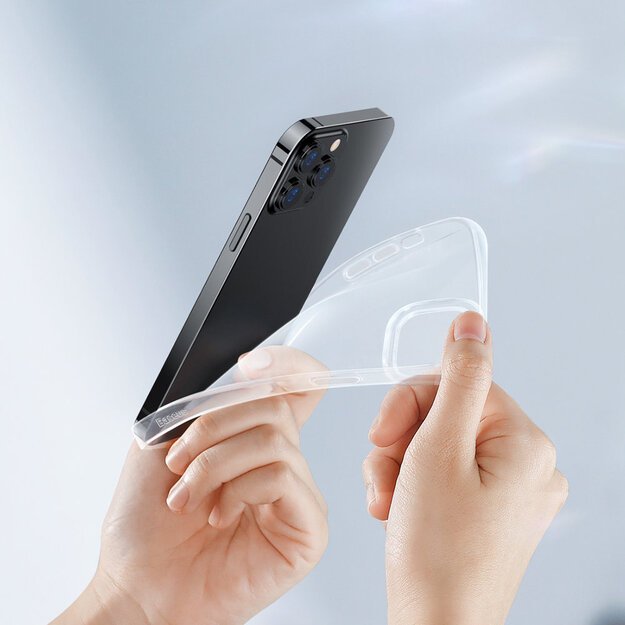Baseus Simple Series Case transparent gel case for iPhone 13 Pro Max transparent (ARAJ000202) 9