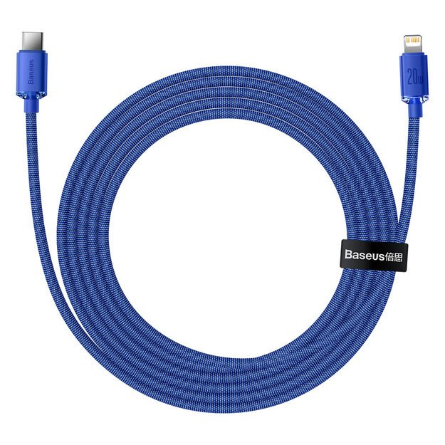 Baseus CAJY000303 Lightning - USB-C PD cable 20W 480Mb/s 2m - blue 2