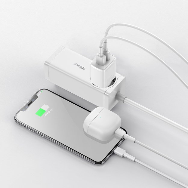 Baseus Compact charger 2x USB 10.5W white (CCXJ010202) 10