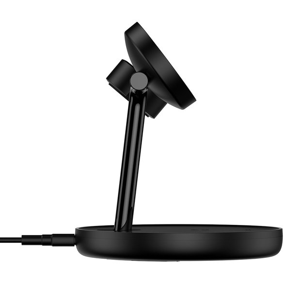 Baseus Swan inductive charger (compatible with MagSafe) stand for iPhone, Apple Watch, AirPods + 1m USB-C cable black (WXTE000101) 2