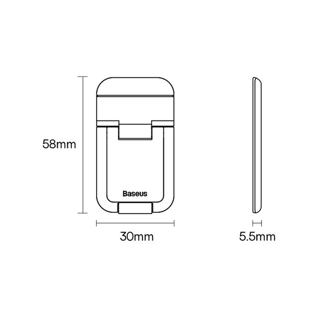Baseus universal laptop feet stands (2 pcs.) gray (LUZC000013) 23