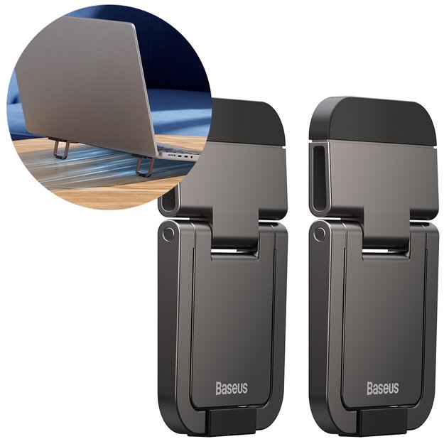Baseus universal laptop feet stands (2 pcs.) gray (LUZC000013) 1