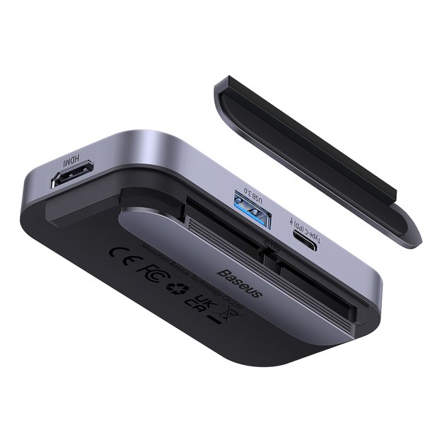 Baseus PadJoy universal 6in1 USB-C USB-C HUB for tablet / smartphone - dark gray 7