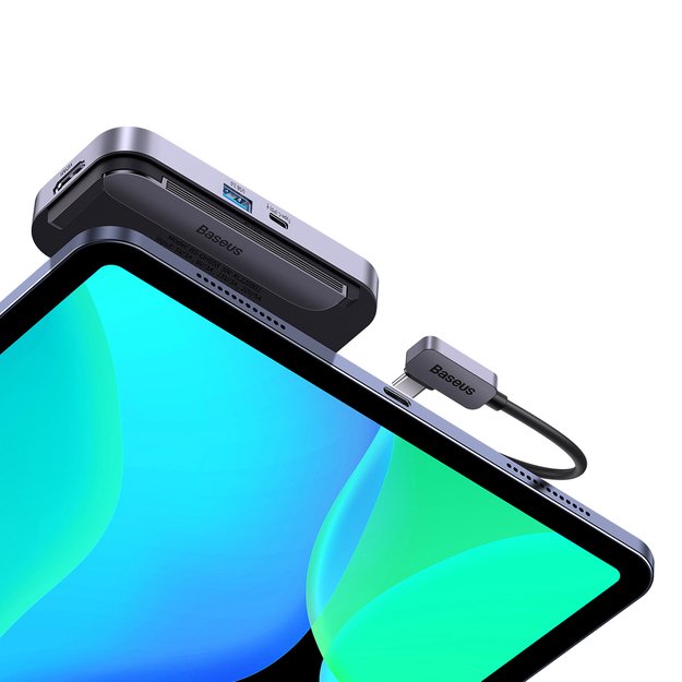 Baseus PadJoy universal 6in1 USB-C USB-C HUB for tablet / smartphone - dark gray 8